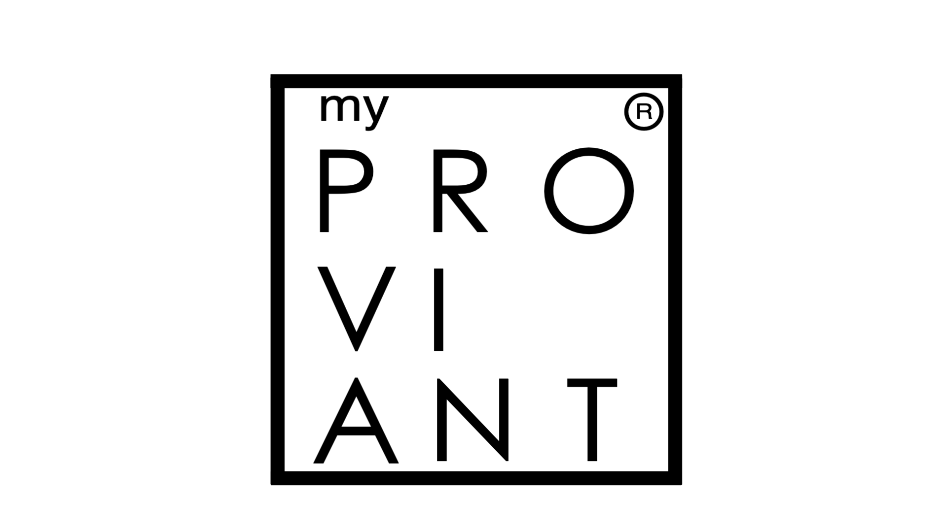 myproviant Logo schwarz – Proviantmanufaktur aus dem Spessart